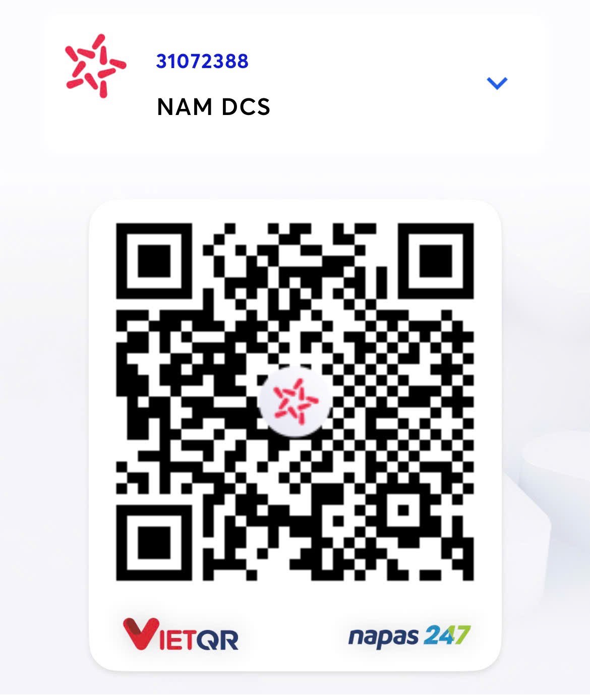 Mã QR chuyển khoản — tài khoản doanh nghiệp